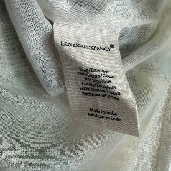 LoveShackFancy Ruffle Mini Skirt in Pastel Fields - Picture 6 of 9